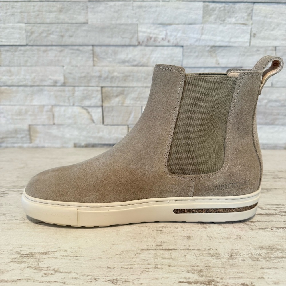 Birkenstock Bend Chelsea Ankle Boots Sneaker Taupe Suede 37/6-6.5 NEW - Picture 8 of 13